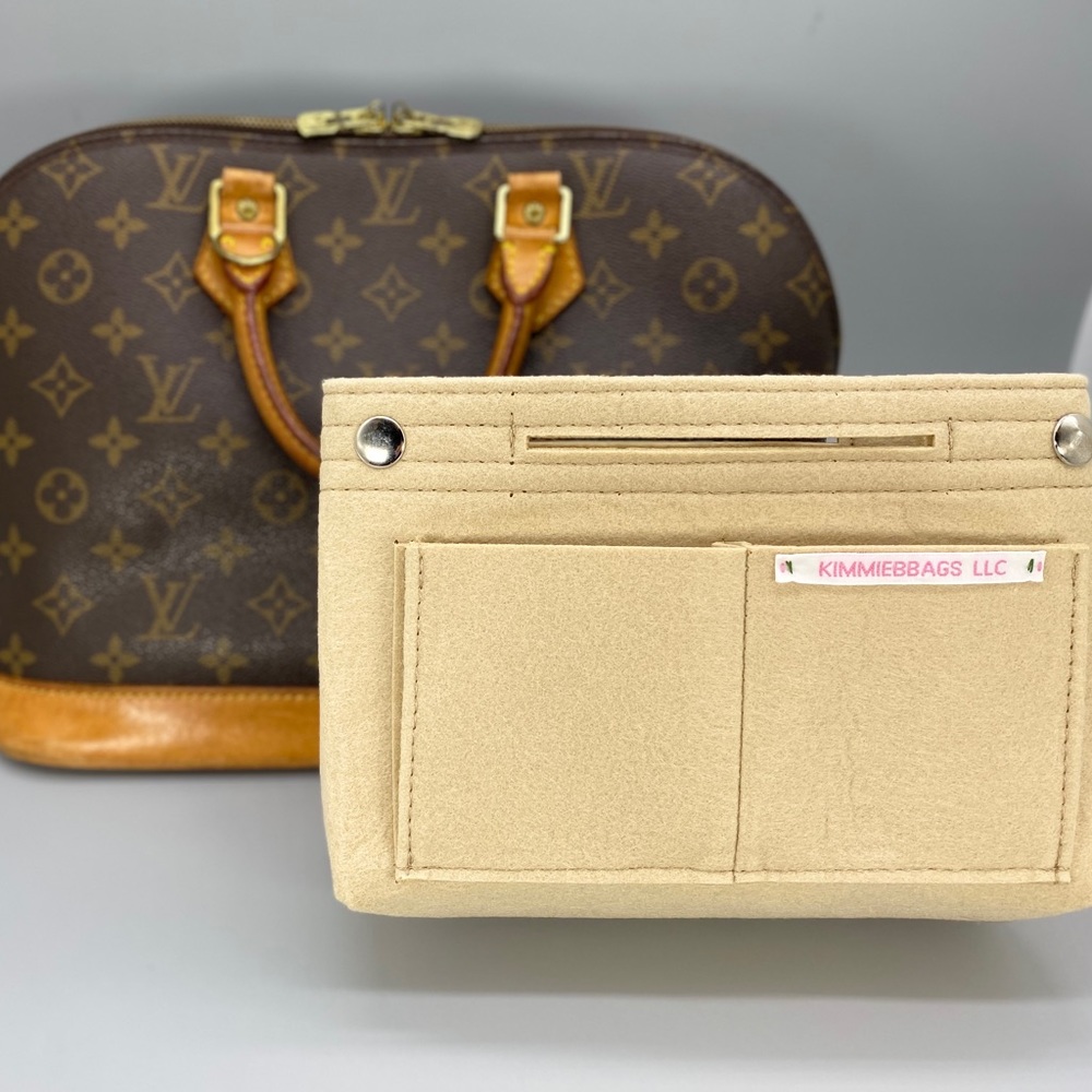 Beige Purse Organizer - Fits Alma PM , Speedy 25